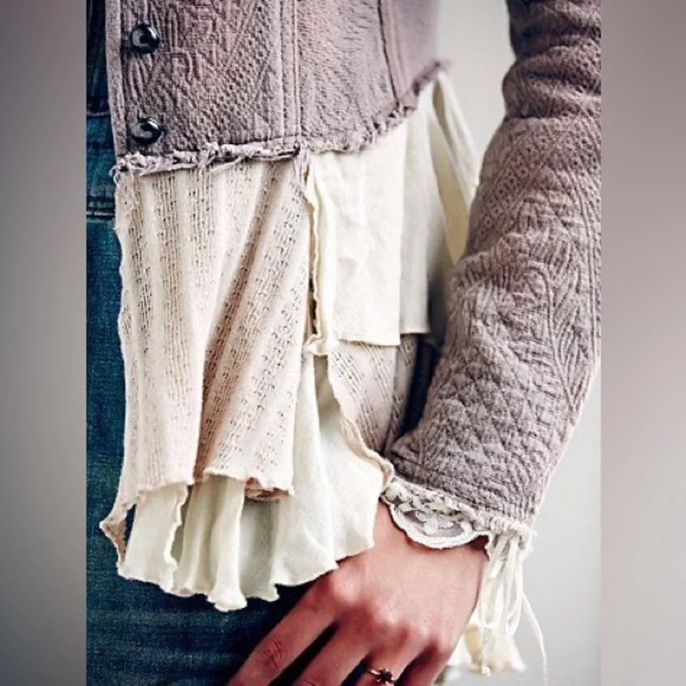 Free People Military Ruffles Jacket - Picture 5 of 13